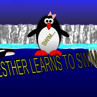 Esther the penguin – Learn to swim