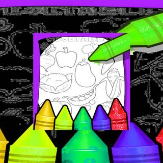 Fruits And Vegetables Coloring For Kids Printable