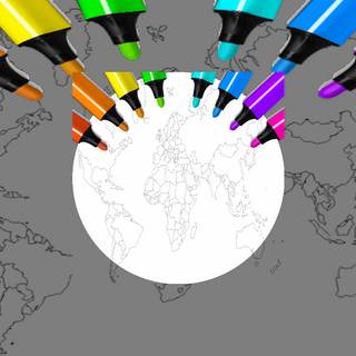 World Map Coloring For Kids